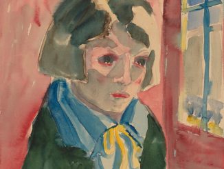 Walter Gramatté, "Woman at a Window," watercolor over graphite, 1922, Gift of Ruth Cole Kainen, National Gallery of Art.