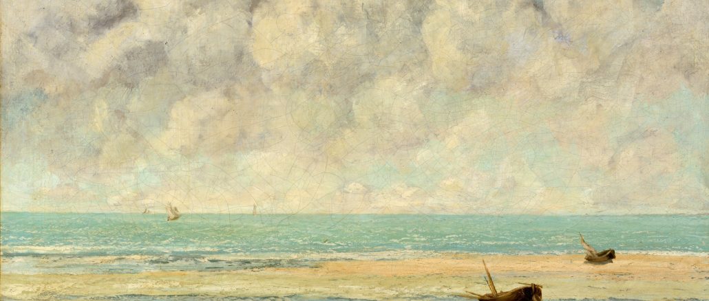 Gustave Courbet, "The Calm Sea," oil on canvas, 1869, H. O. Havemeyer Collection, Bequest of Mrs. H. O Havemeyer, 1929, The Metropolitan Museum of Art.