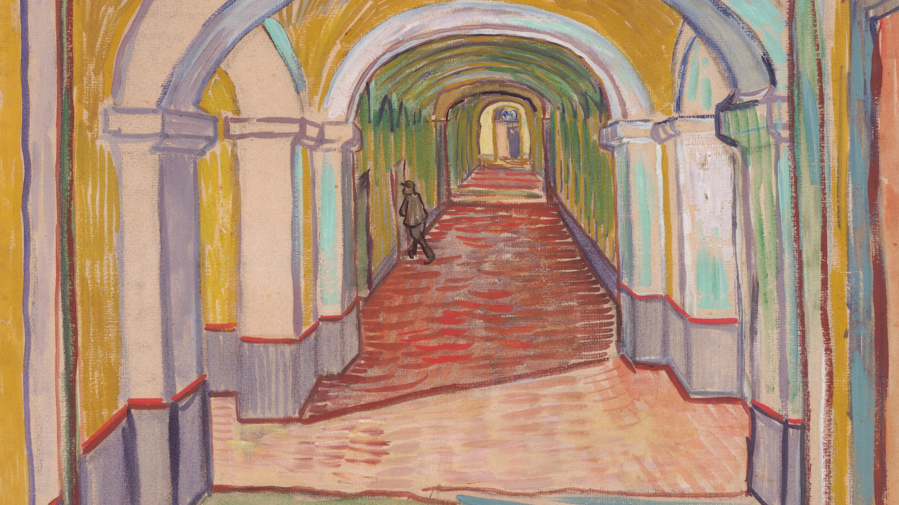 Сен-реми-де-прованс ван гог. В. Ван гог в лечебнице. Двор больницы в арле ван. Психиатрическая больница ван гога.