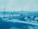 Henry P. Bosse, "No. 201. U.S. Government Bridge at Rock Island, Illinois (High Water)," cyanotype, 1888, gift of Charles Wehrenberg and Sally Larsen, 2014, The Metropolitan Museum of Art.