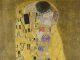 Gustav Klimt, "The Kiss," painting, 1907-1908, Österreichische Galerie Belvedere Museum.