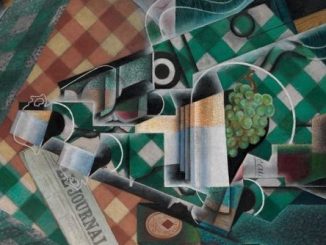 Juan Gris, "Still Life with Checked Tablecloth," oil and graphite on canvas, 1915, Leonard A. Lauder Cubist Collection, The Metropolitan Museum of Art.