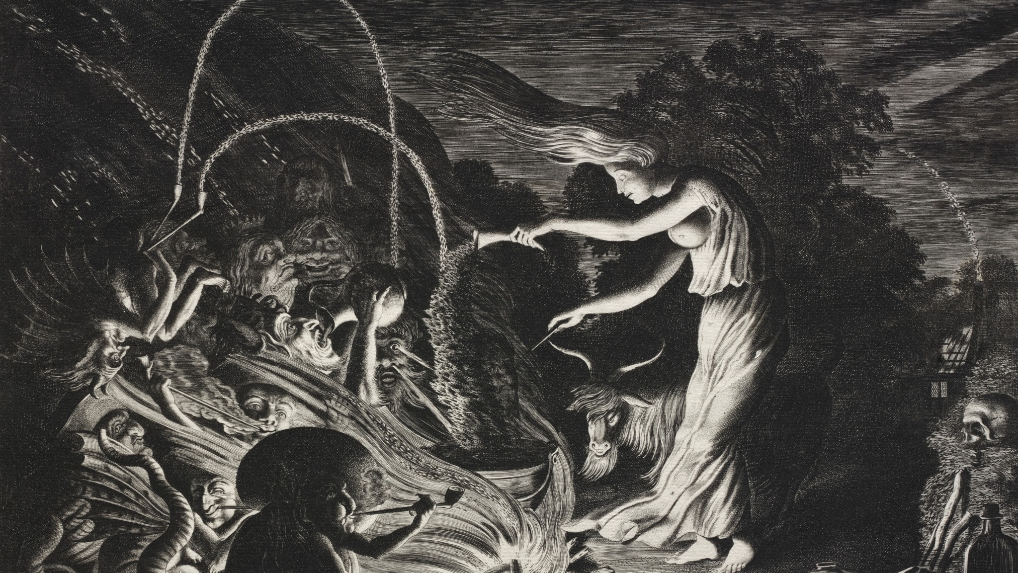 шабаш ведьм марк антонио раймонди. ведьма фэнтези. средневековые миниатюры с дьяволом. демоны гоетии баал. ведьма колдовство.